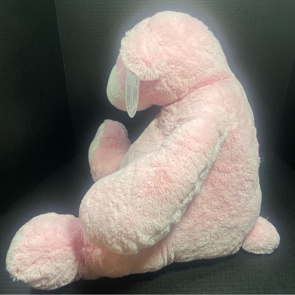 JUMBO REALLY BIG RARE VHTF BNWT VINTAGE Mary Meyer Huge Pink Teddy Bear GR8 Gift - Picture 7 of 15